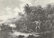 unknow artist Laga till dodades av hawaianer jag februari 1779 painting